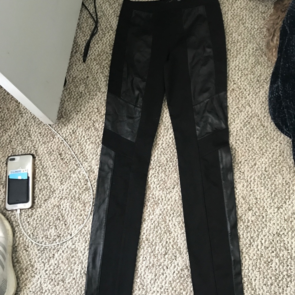 Leather leggings